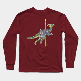 Carousel Dinosaur Parasaurolophus Long Sleeve T-Shirt